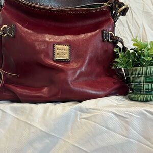 Dooney & Bourke Burgundy Leather Shoulder Bag